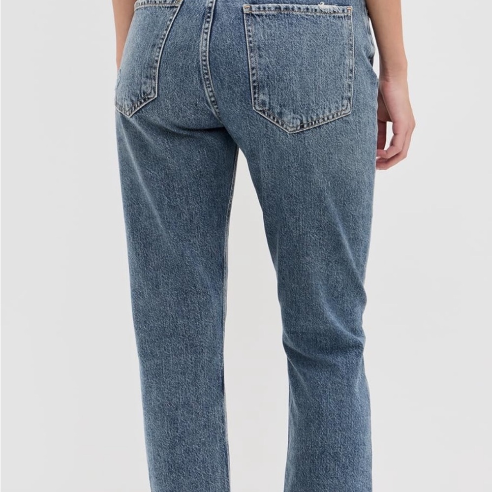 Agolde Riley High Rise Straight Crop Jeans - Picture 3 of 4